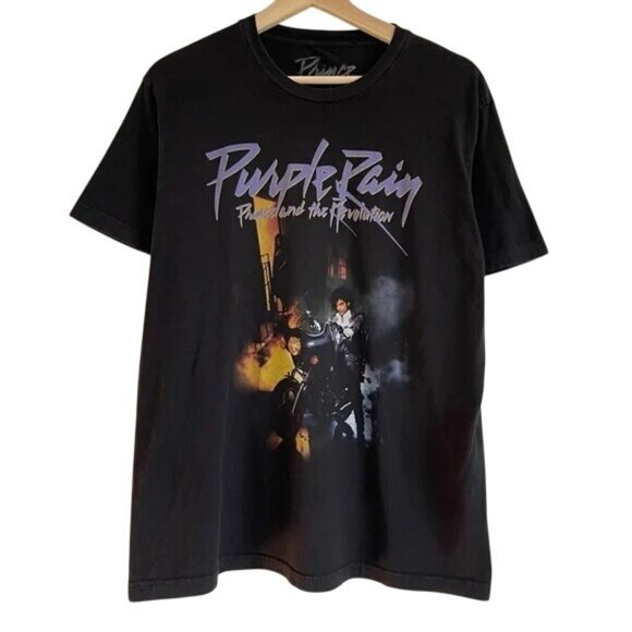 Prince Purple Rain Black Crewneck Top - Picture 3 of 7